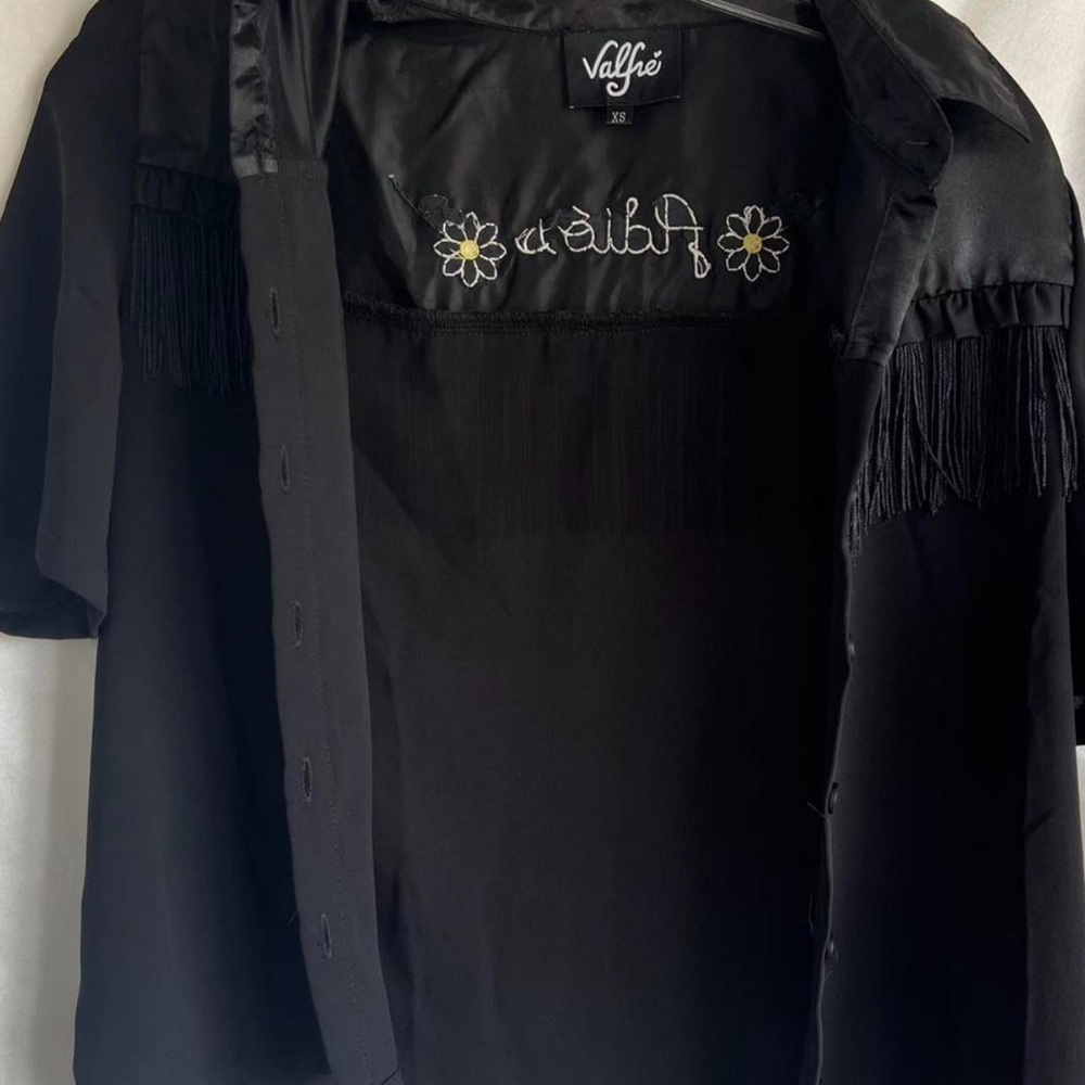 Valfré Black Fringe Shirt